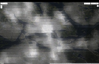 Förhandsvy av karta med satellitbilder och etiketter