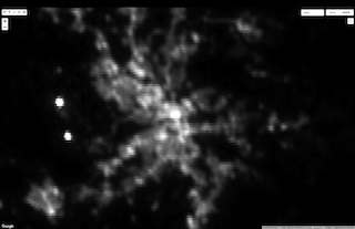 Förhandsvy av karta utan satellitbilder och etiketter