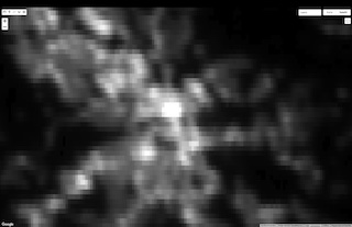 Förhandsvy av karta utan satellitbilder och etiketter