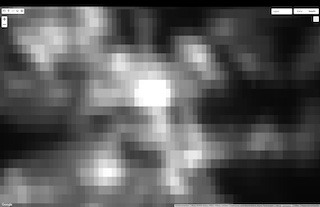 Förhandsvy av karta utan satellitbilder och etiketter