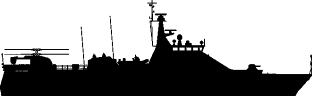 Russian Navy patrol ship, Project 22460 silhouette